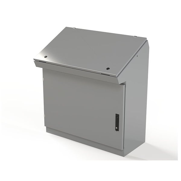 1/4 Turn Latch, 3 Point Latch with Keyed Handle Electrical Enclosures, 40-1/4 in H, 15-1/2 in D